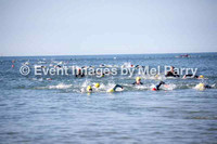 Swim leg, water exit - full triathlon second wave