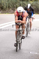 Cycle leg, passing the Ugly House - full triathlon