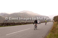 Cycle leg, hill down to Llyn Gwynant - full triathlon